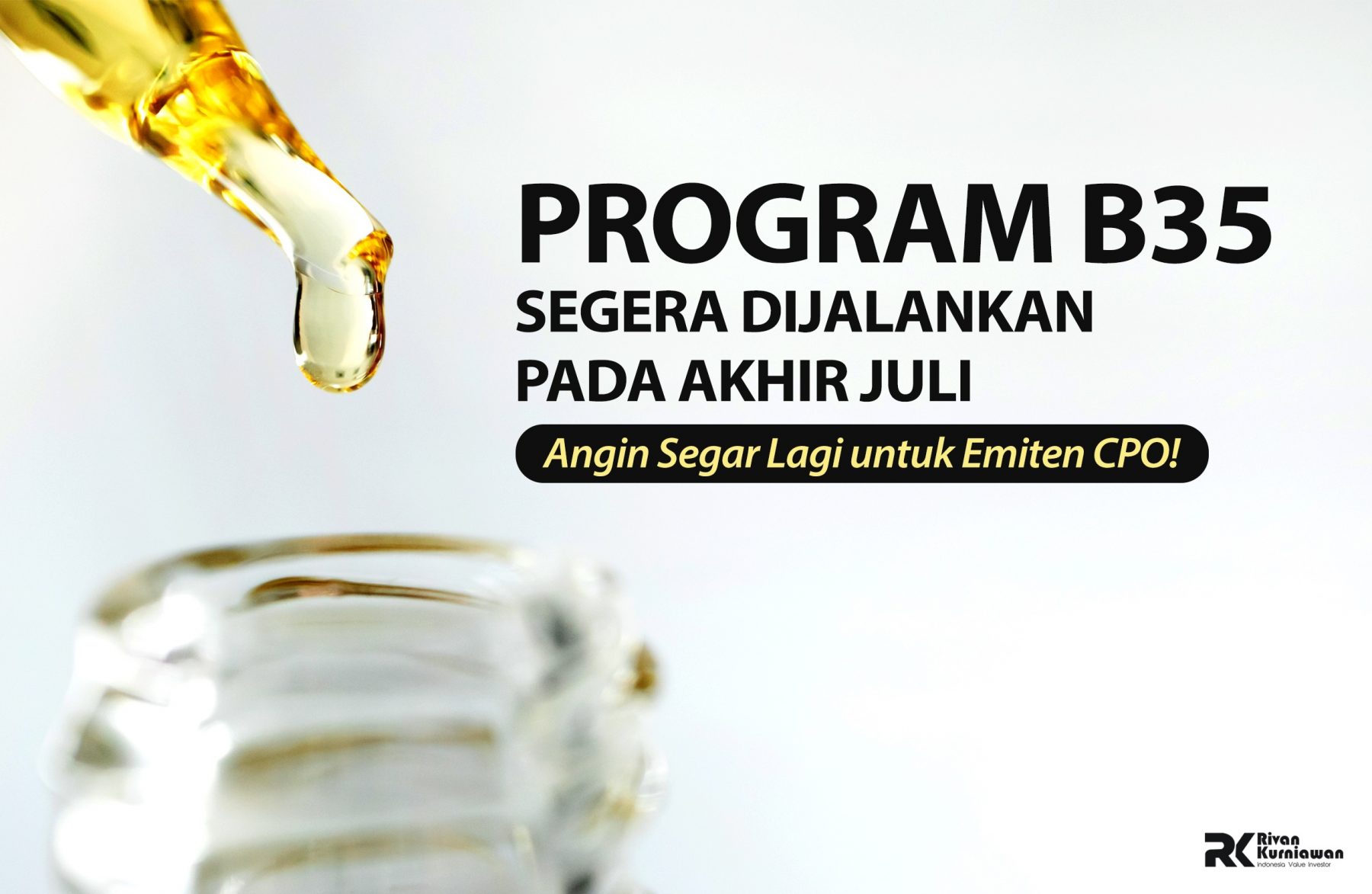 Program B35 Segera Dijalankan Akhir Juli - Rivan Kurniawan